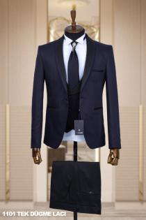 Men's Wedding Suit Navy Blue