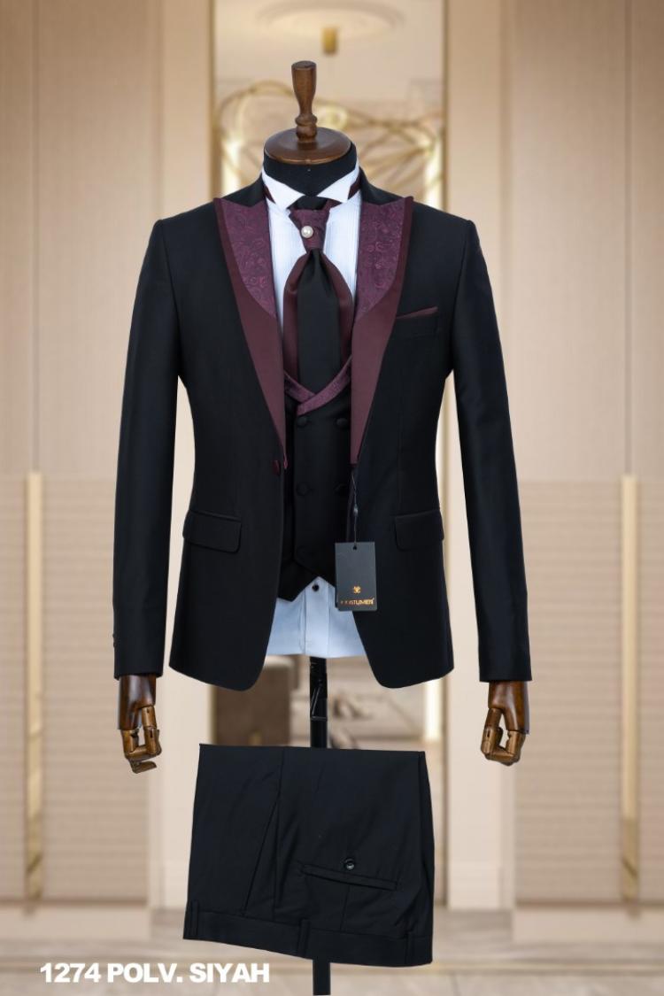 Men's Wedding Suit Black