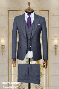 Dobby Men's Suit Anthracite