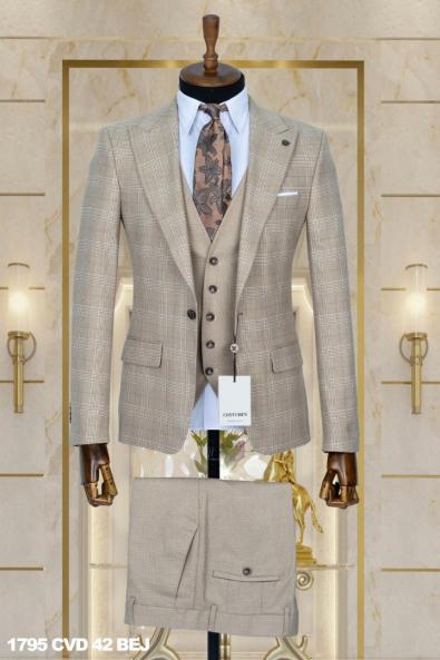 Combined Men's Suit Beige