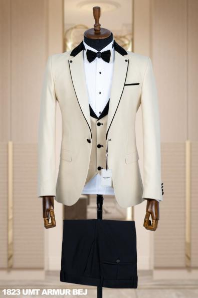 Men's Wedding Suit Beige