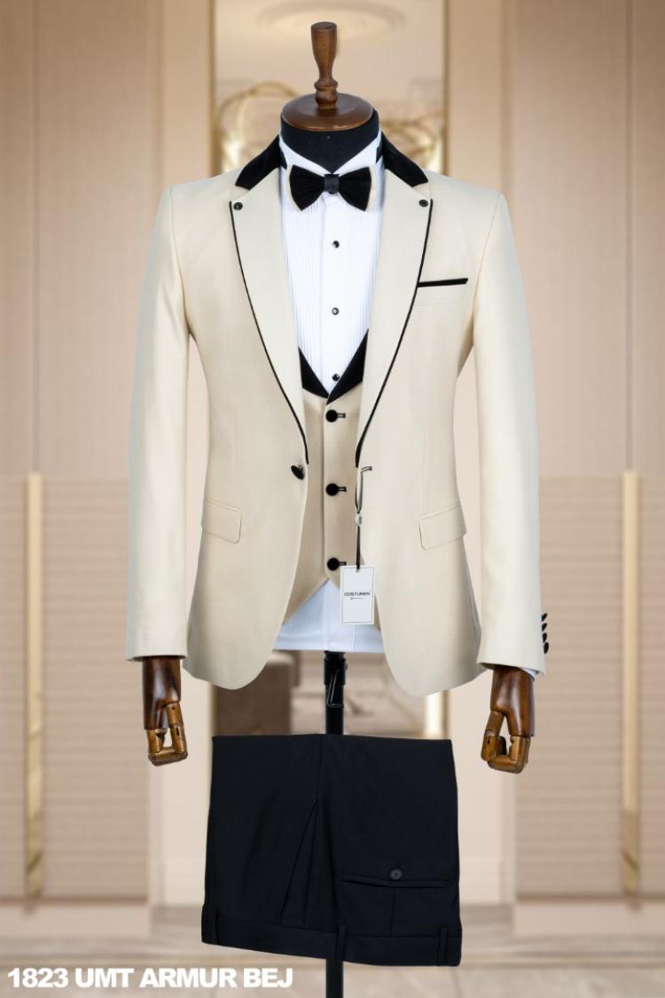 Men's Wedding Suit Beige