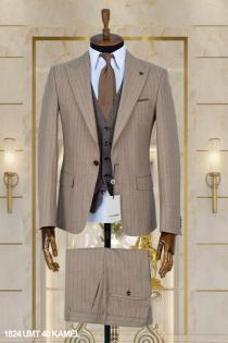 Double Sided Vest Men's Suit Kamel