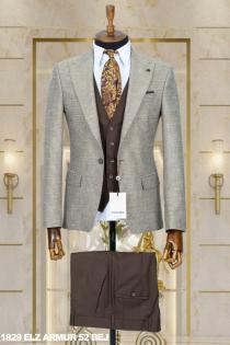 Combined Men's Suit Beige