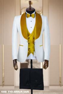 Men's Wedding Suit Yellow