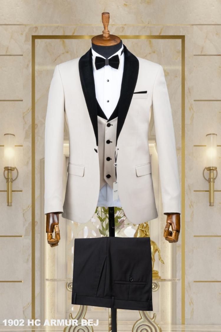 Men's Wedding Suit Beige