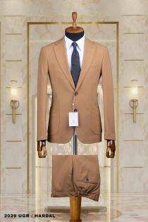 Double Men's Suit Mustard