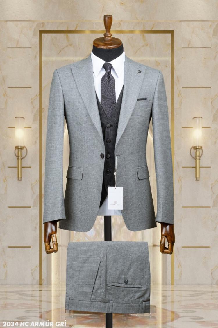 Double Sided Vest Men's Suit