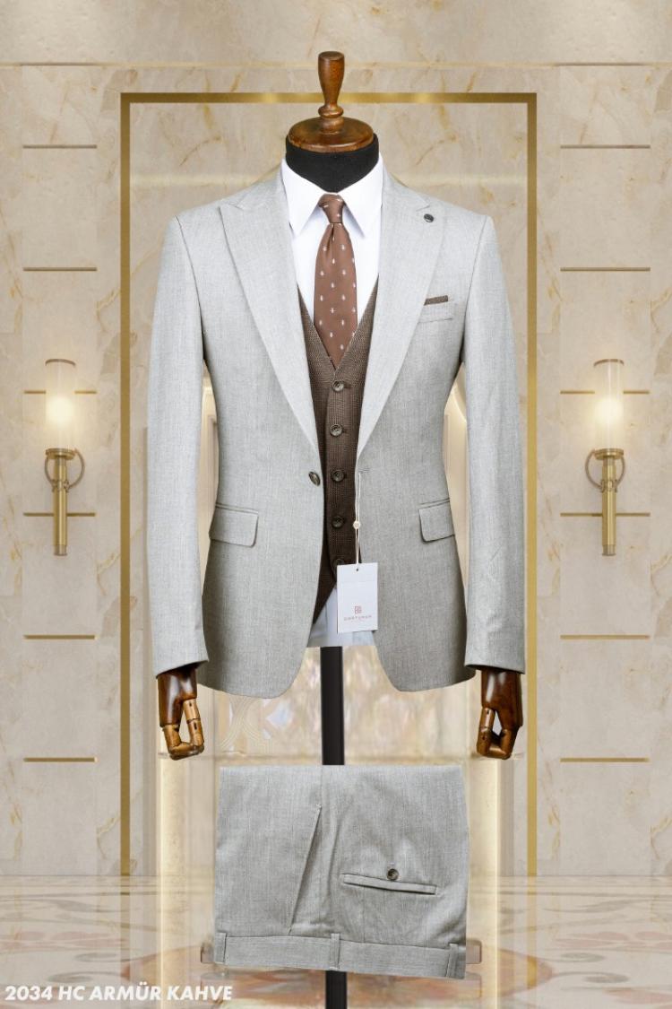 Double Sided Vest Men's Suit